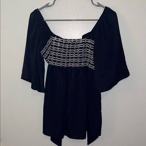 Elegant Black Women's Top